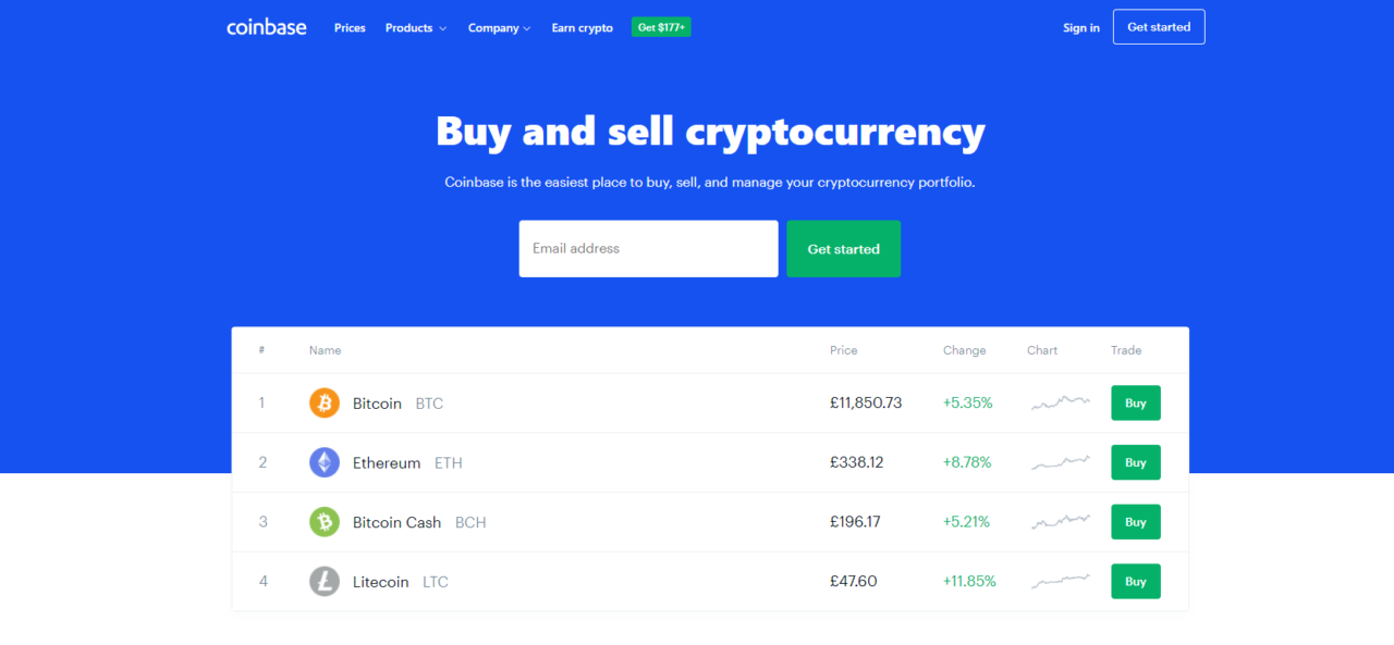 popular crypto exchange coinbase